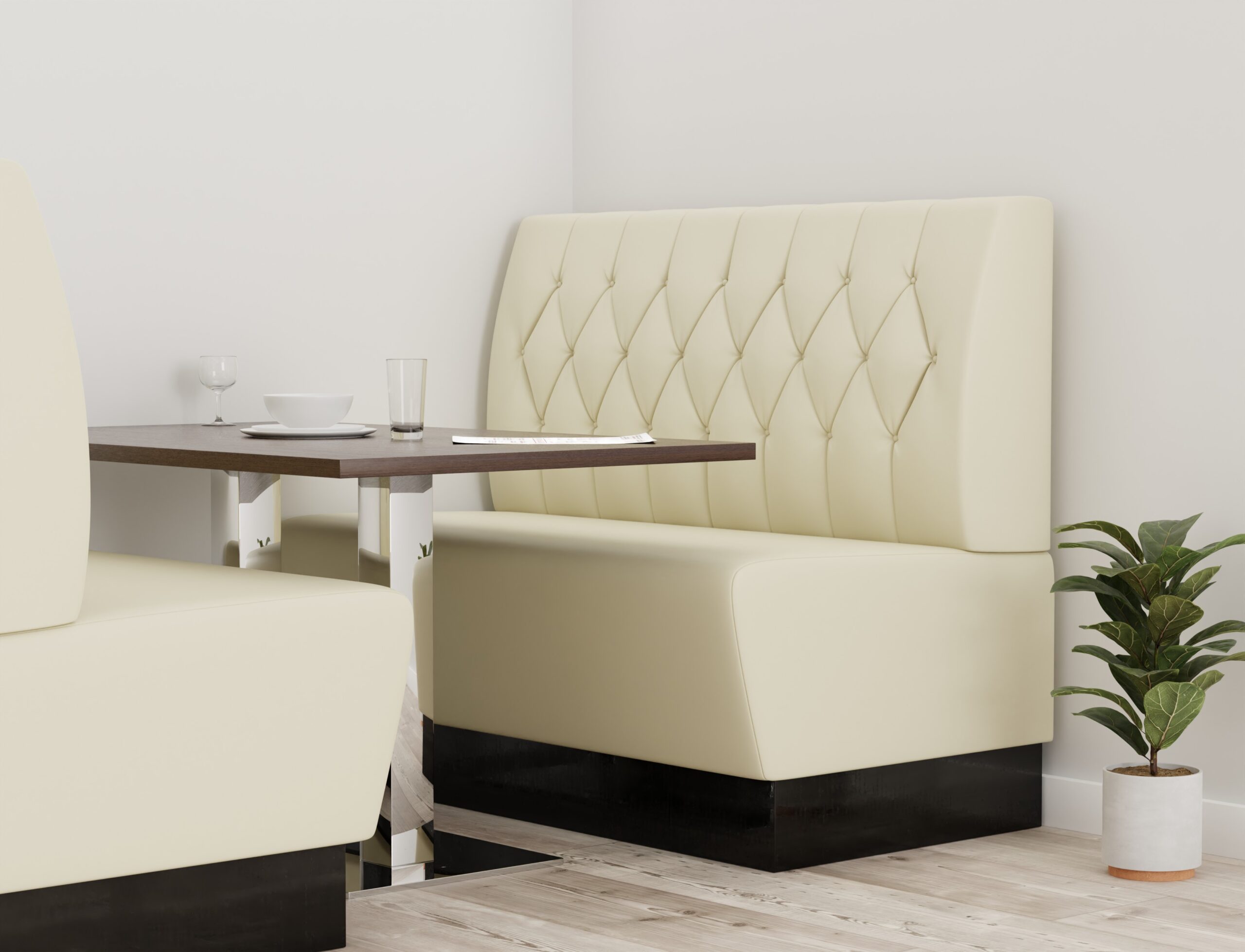 BIG DELUXE SITZBANK CREME 120CM BREIT BIG Gastronomie Möbel