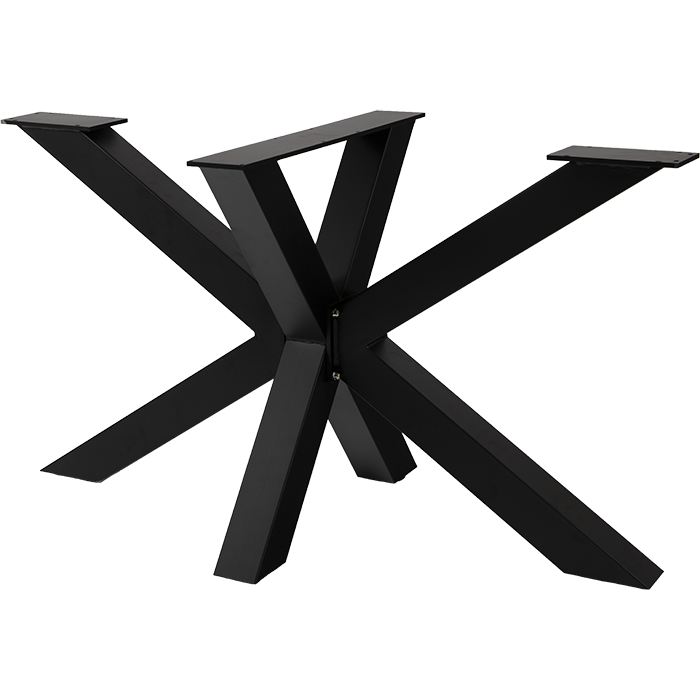 Matrix Tischgestell | Stahl pulverbeschichtet | schwarz | 150x68x72 cm -  BIG Möbel