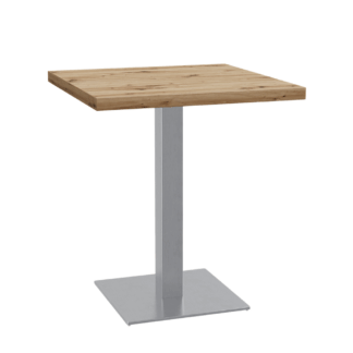 Bistrotisch 70x70 cm | D4225 OV Eiche Artisan | Edelstahl Gestell