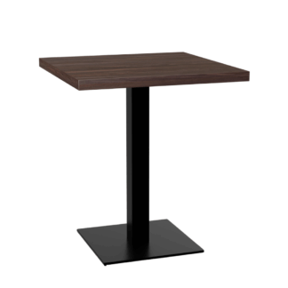 Bistrotisch 80x80 cm | Walnuss | Gusseisengestell