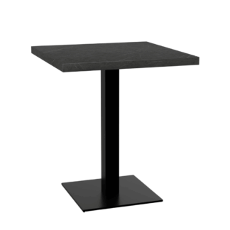 Bistrotisch 70x70 cm | D4878 LV Marmor Dunkel |  Gusseisen Gestell