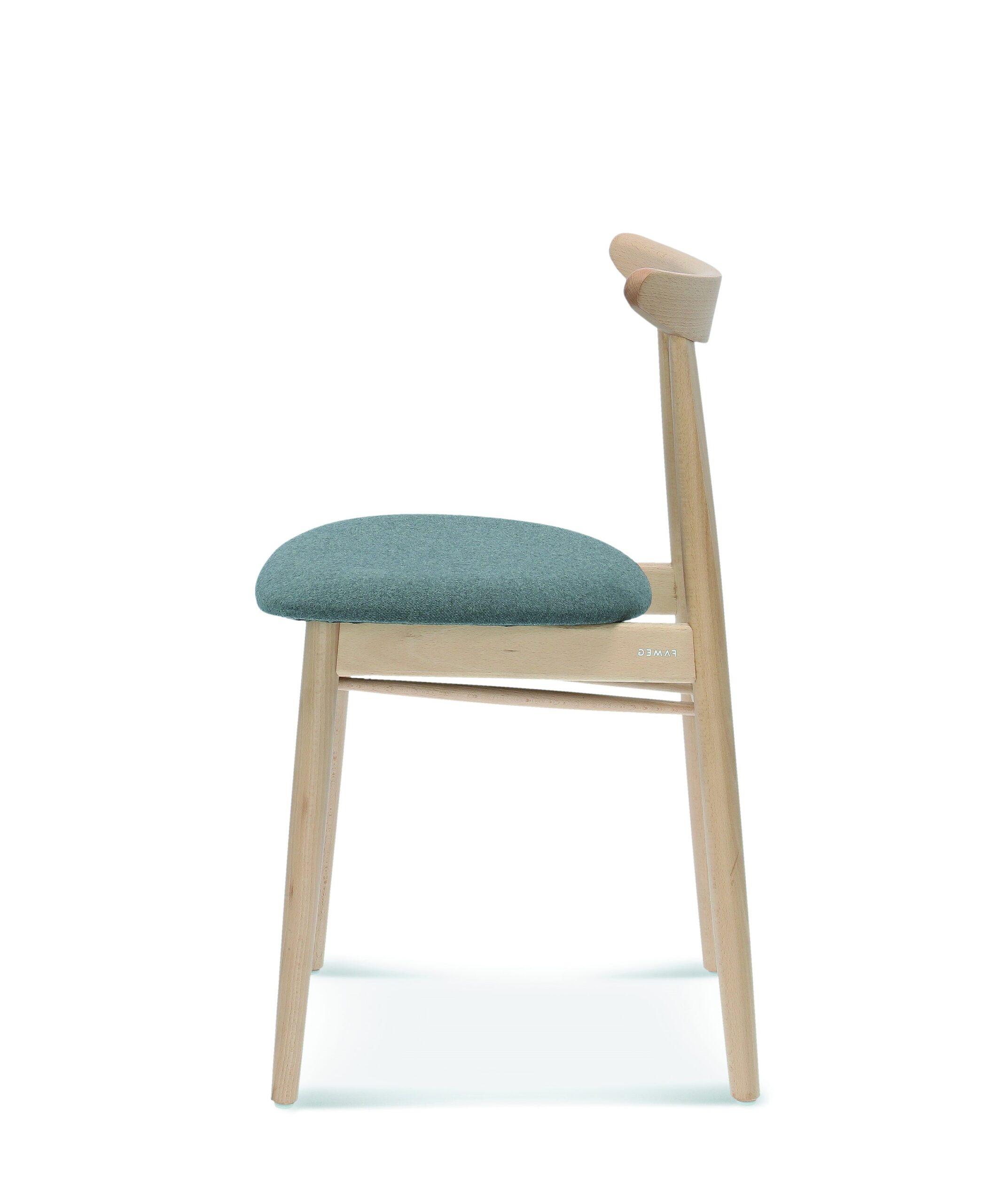 Fameg Designer Gastro Stuhl | Finn | Polster-Sitz – Bild 3