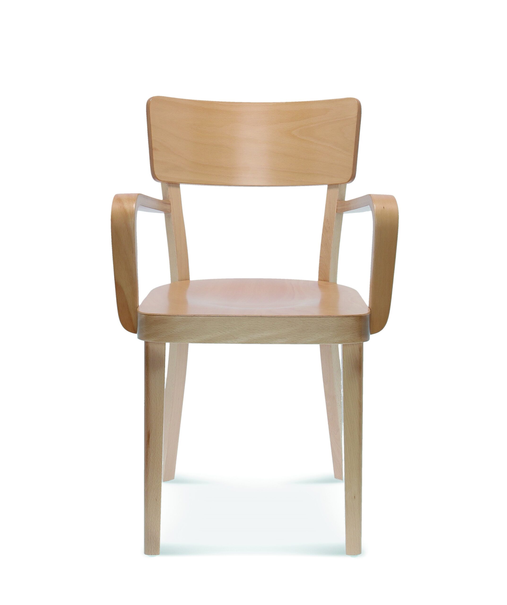 Gastro Holzstuhl | Frankfurter mit Armlehne | Holz-Sitz – Bild 2