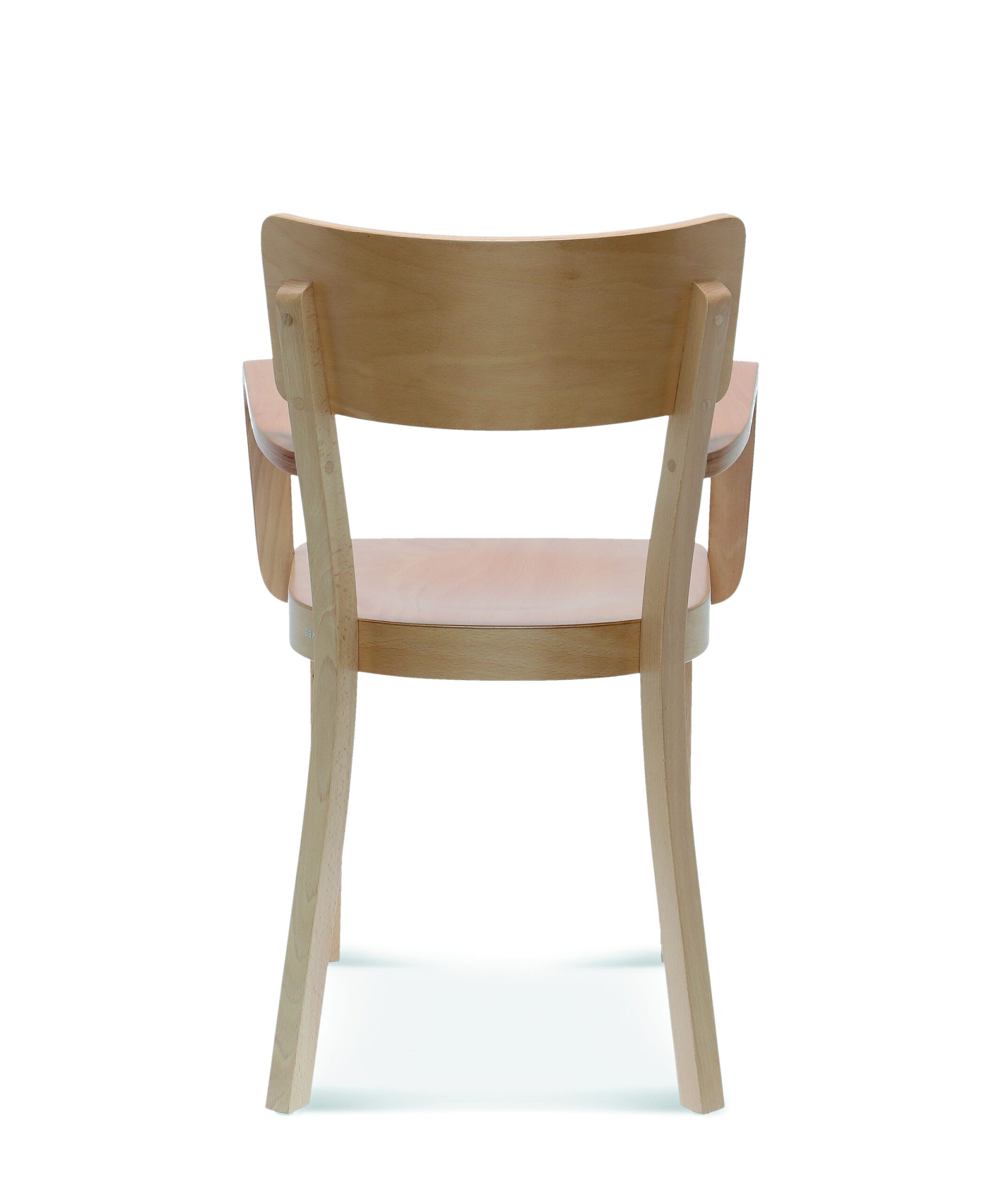 Gastro Holzstuhl | Frankfurter mit Armlehne | Holz-Sitz – Bild 4