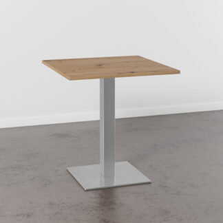 Tischplatte: 80x80 cm | Gestell: Edelstahl