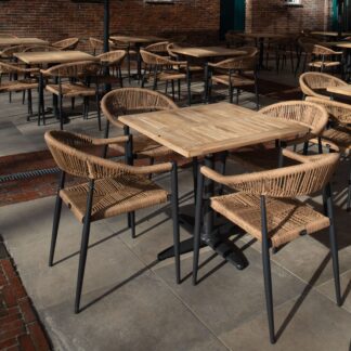 Gastro Terrassenstühle aus Aluminium