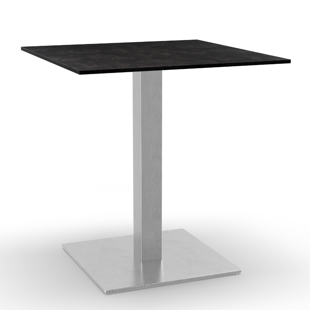 Dunkler Schiefer Edelstahl 50x50