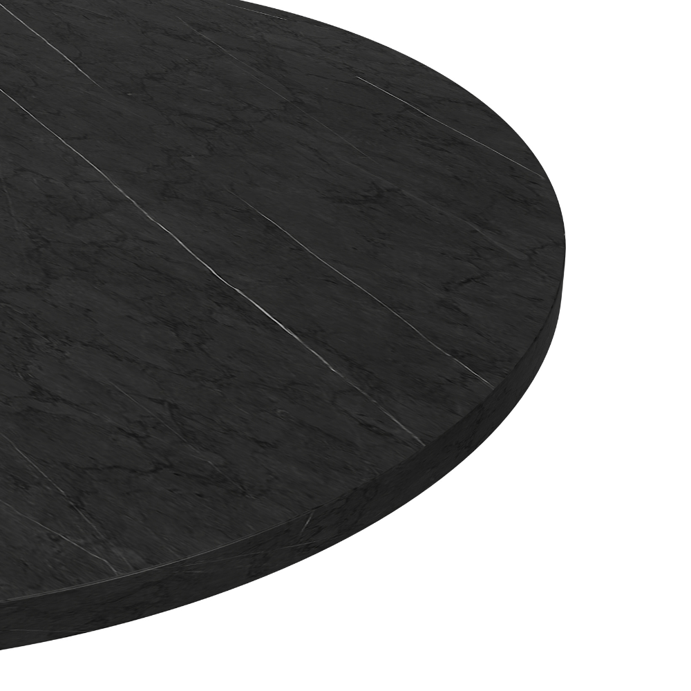 Marmor Dunkel Rund _ Oval Nahaufnahme