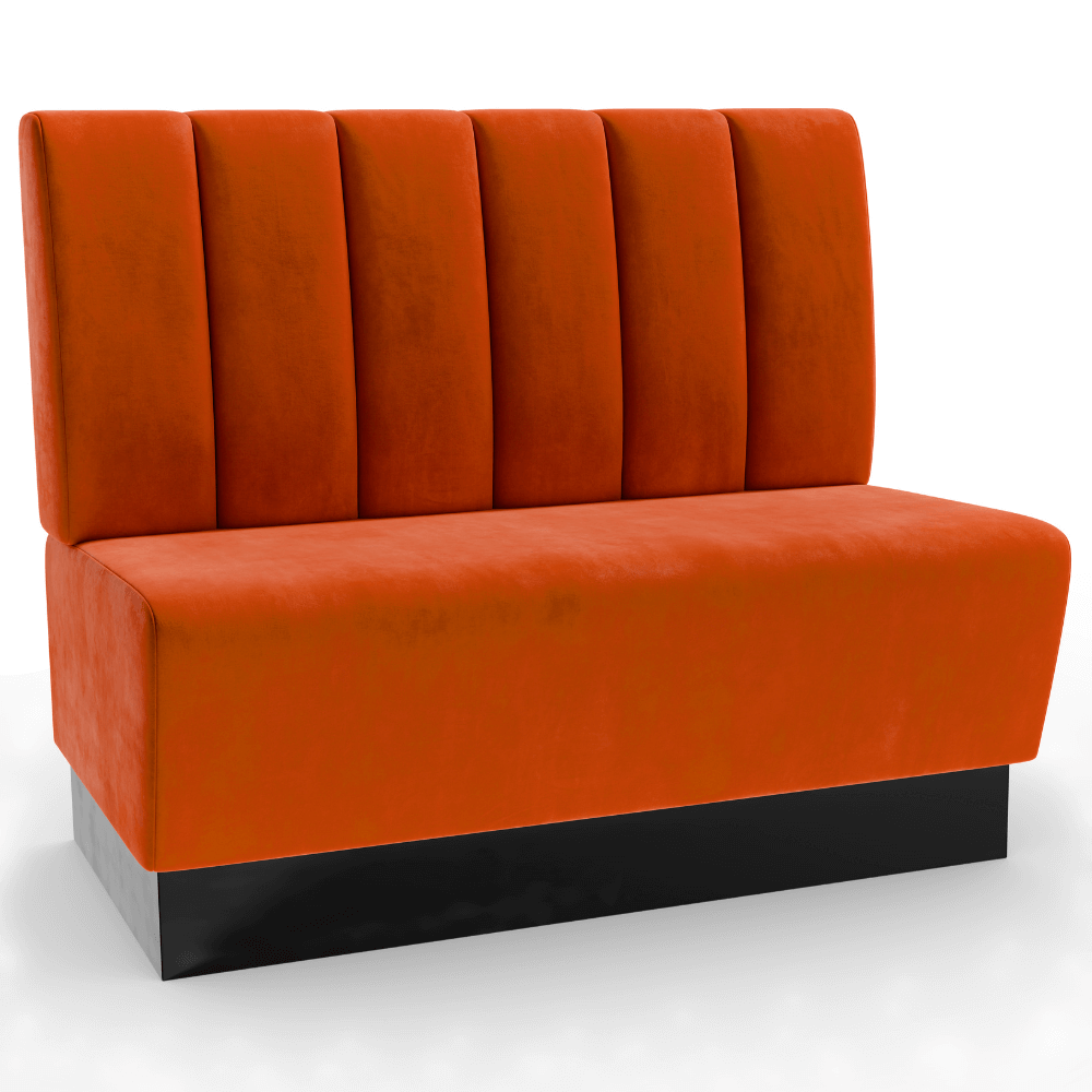 Amsterdam Samtstoff Vertikal orange