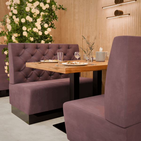 Amsterdam Samtstoff Chesterfield Referenz 2 rosa