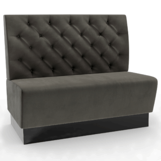Amsterdam Samtstoff Chesterfield anthrazit
