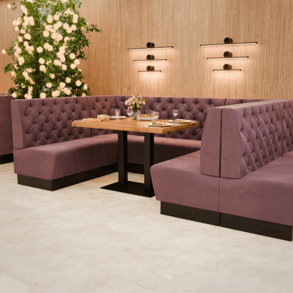 Amsterdam Samtstoff Chesterfield Referenz 1 rosa