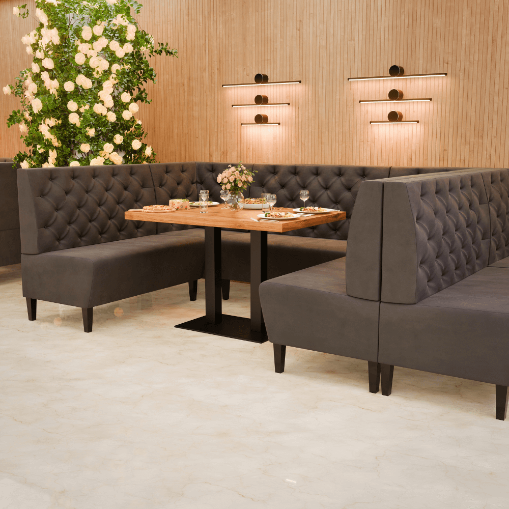 Paris Samtstoff Chesterfield Referenz 1 anthrazit