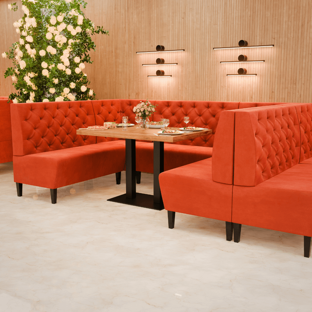 Paris Samtstoff Chesterfield Referenz 1 orange