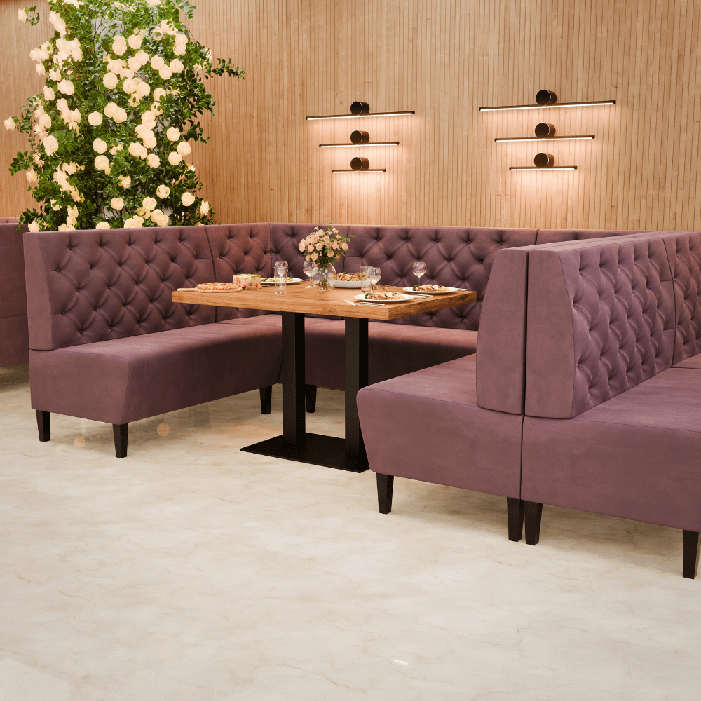 Paris Samtstoff Chesterfield Referenz 1 rosa