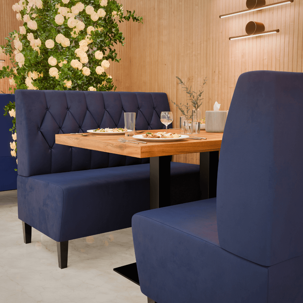 Paris Samtstoff Diamant Referenz 2 blau