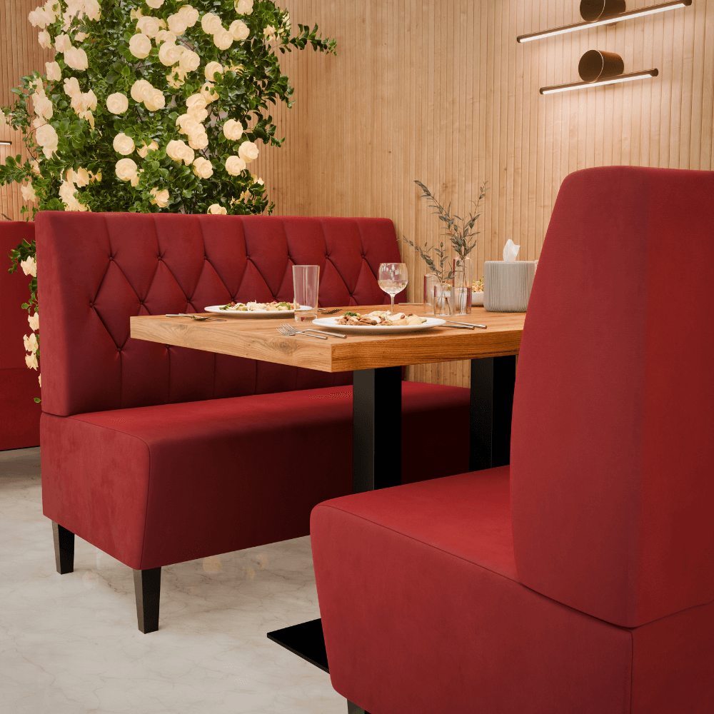 Paris Samtstoff Diamant Referenz 2 rot