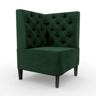 Paris Samtstoff Chesterfield Ecke grün