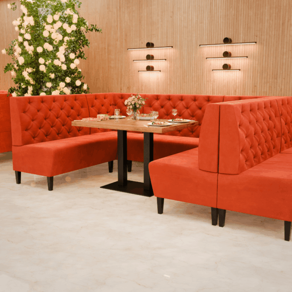 Paris Samtstoff Chesterfield Referenz 1 orange