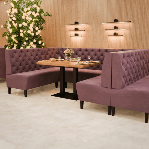 Paris Samtstoff Chesterfield Referenz 1 rosa
