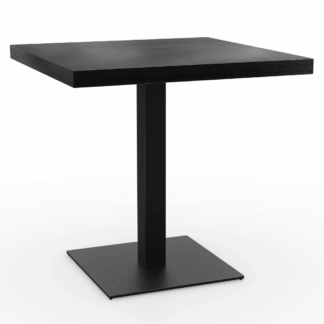 Bistrotisch 36 mm Schwarz Quadratisch Gusseisen.png