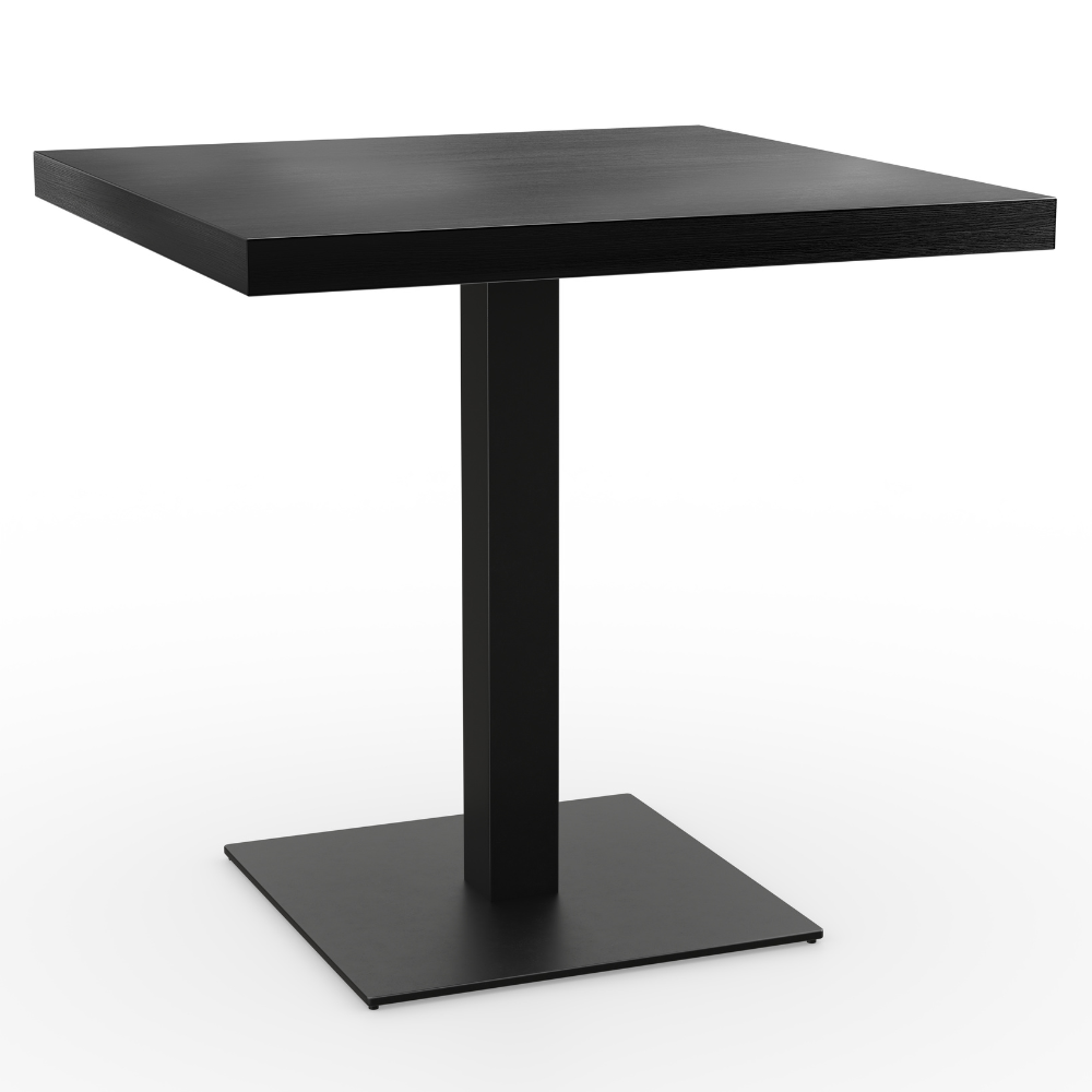 Bistrotisch 36 mm Schwarz Quadratisch Gusseisen.png
